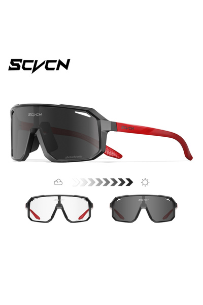 Choice 1lens Photochromic-08 SCVCN Photochromic Sports Sunglasses Men Women O...