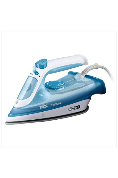 Braun FreeStyle 3 Steam Iron, 3D FreeGlide, SuperCeramic Sole, 270ml, 2400W, FI 3144 BL