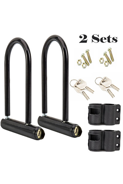 choice2 2 sets Bicycle U Lk Durable Metal MTB Road Bike Padlk Anti-theft Safe...