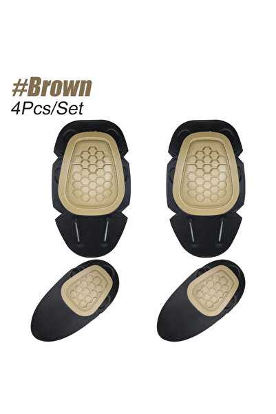 Choice بدلة كرة الطلاء التكتيكية الخضراء من دراغون آرمور جي 4 فروج، لون بني، 4 قطع، واقيات للركبة ودعامة للمرفق، مناسبة للعبة إيرسوفت