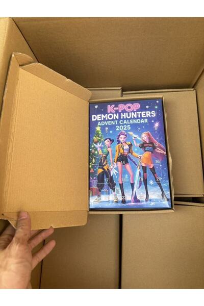 BANDAI تقويم العد التنازلي الأسود لعام 2025، مجموعة دمى نموذجية لتقويم مجيء صائدي الشياطين من الكيبوب، ديكور مكتبي