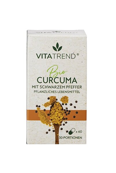 VitaTrend Turmeric(Curcuma)Bio cu Piper Negru 60 Capsule 33,6 g