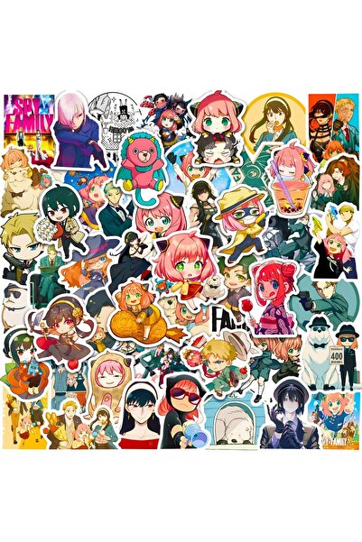Choice A160206-50PCS 50PCS ملصقات أنمي ورسوم متحركة جرافيتي شهيرة مقاومة للما...