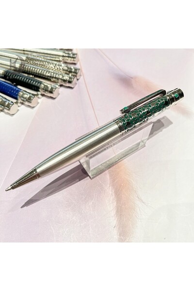 Choice قلم حبر جاف معدني فاخر إبداعي باللون الأزرق المخضر، قطعة واحدة، رقم 31...