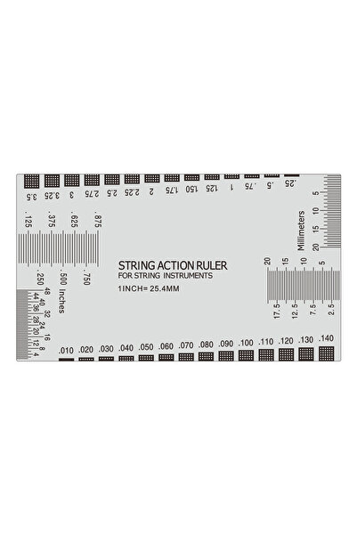 Choice مسطرة ضبط درجة صوت الأوتار، مسطرة قياس ارتفاع أوتار الجيتار المصنوعة م...