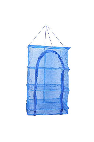 OEM Net for Drying Plants, Vegetables and Fruits, 3 Layers 35*35*65 cm, Blue