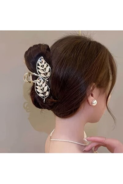 ella'nın çarşısı Cirkon Sa kamenčićima list modela 9 cm metalna kopča zatvara...