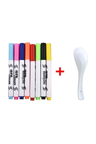 Choice مجموعة صغيرة - ٨ ألوان من أقلام الرسم المائية السحرية، أقلام سبورة بيضاء، أقلام حبر عائمة، أقلام مائية للرسم والتلوين