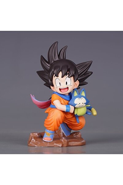 BANDAI غوكو وبوير، مجسمات شخصيات أنمي دراغون بول للأطفال، طول 10 سم/3.94 بوصة، مصنوعة من مادة PVC، مناسبة للمكتب.