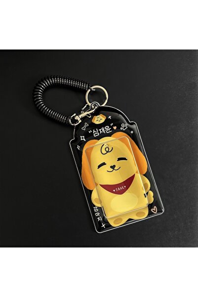 Choice حامل بطاقات صور حيوانات لطيفة، كلب وهاي تي، غلاف بطاقات صور لنجوم الكي...