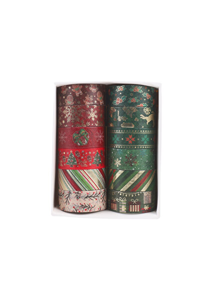 Choice علبة تحتوي على 12 لفة من شريط لاصق لتزيين سجلات القصاصات ودفاتر الملاحظات والقرطاسية اليدوية.