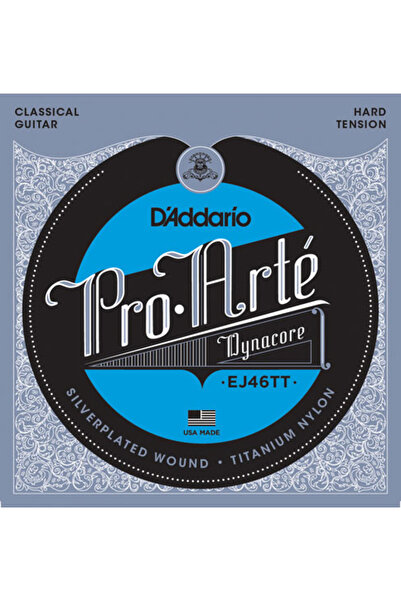 Daddario Ej46Tt Pro-Arté Dynacore, Titanium Trebles, Hard Tension Set String Classical Guitar String