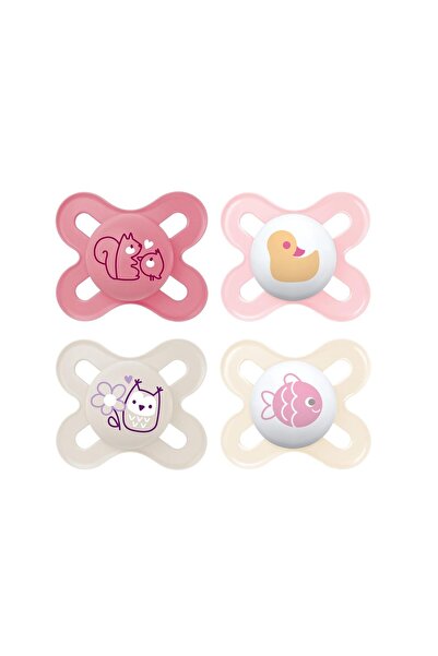 MAM Original Start Silikon Emzik 0–3 Ay, 4’lü Set, Matte Seri