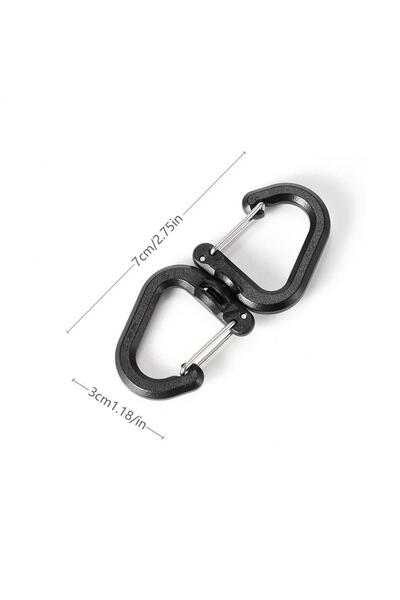 Choice L Backpacks Carabiner with 360 Degree Swivels Portable S Chain Hook Ca...