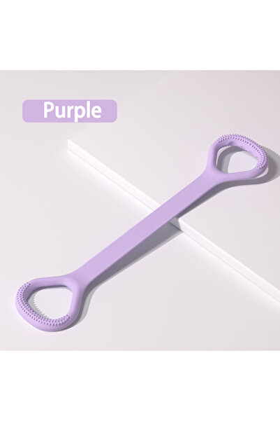 Choice C743-أرجواني-قطعة واحدة، جهاز شد على شكل الرقم 8 للياقة البدنية المنزلية، وتشكيل الظهر، شريط مطاطي مع فتحة للكتف