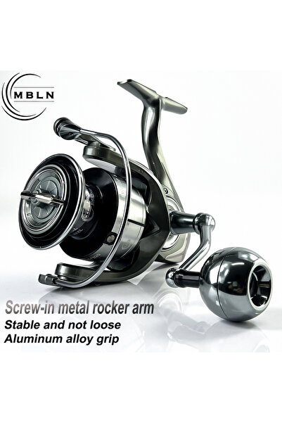 choice2 بكرة صيد معدنية طويلة المدى 7000 قطعة واحدة MBLN، غلاف معدني كامل، بك...