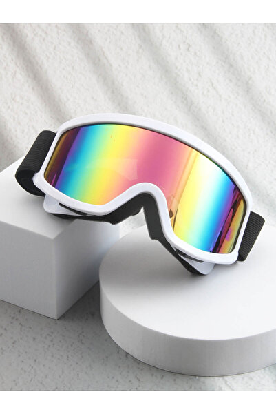 Choice نظارات تزلج كبيرة الحجم بإطار 29 بوصة وعدسات ملونة وعدسات إسفنجية مضادة للصدمات والوهج، مناسبة للاستخدام الخارجي