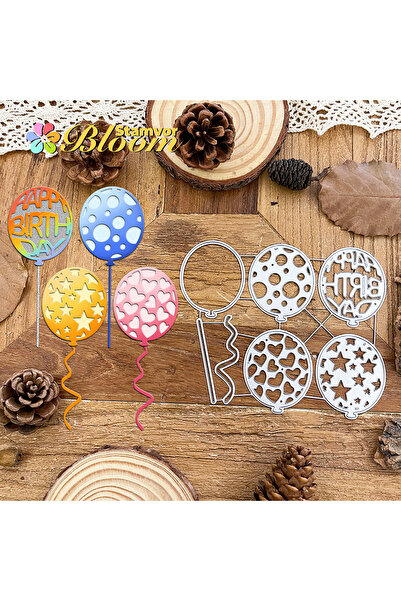 Choice بالونات عيد ميلاد سعيد أصلية جميلة على شكل فقاعات ونجوم حب، قوالب تقطي...