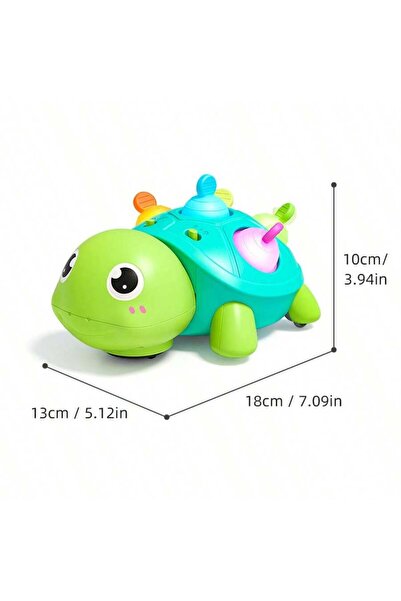 Choice HLX229A Baby crawling toy with sound and light turtle, baby learning to crawl educational toy, can c
