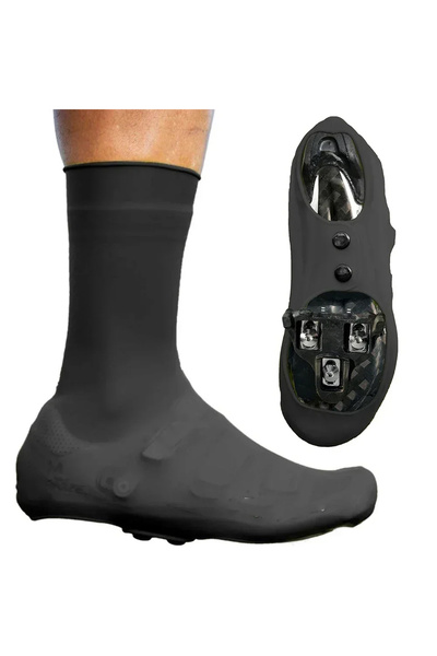 Choice غطاء أصابع سيليكون طويل (38-43) - يحافظ على دفء القدمين أثناء ركوب الد...