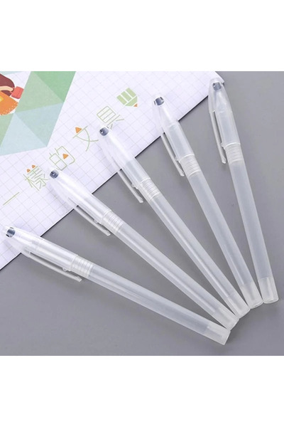 Choice 10 أقلام حبر جاف شفافة بغطاء شفاف، أدوات مكتبية مدرسية