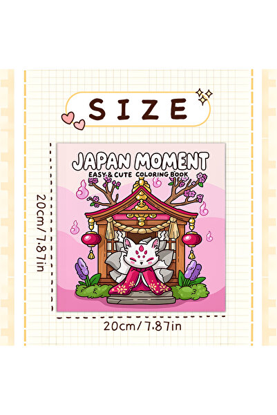 Choice كتاب تلوين "لحظة يابانية" للكبار، مقاس 20×20 سم، 24 صفحة، يتضمن أنشطة ...