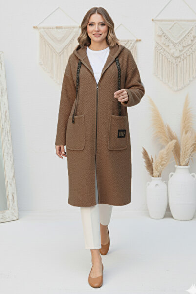 benguen Zippered Plush Cap Z4739 Mink