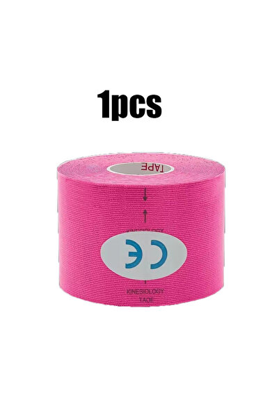 Choice شريط لاصق قطني رياضي مرن قابل للتهوية، وردي اللون، مقاس 2.5 سم × 500 س...