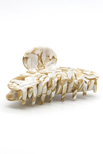 Nearsis Mermer Desenli Krem Renkli Mandal Toka