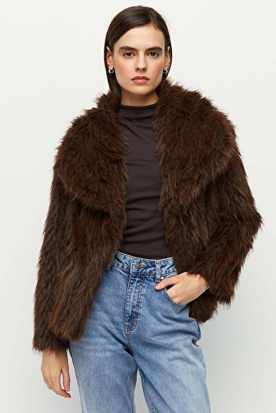 urban focus Şal Yaka Kürk Kaban