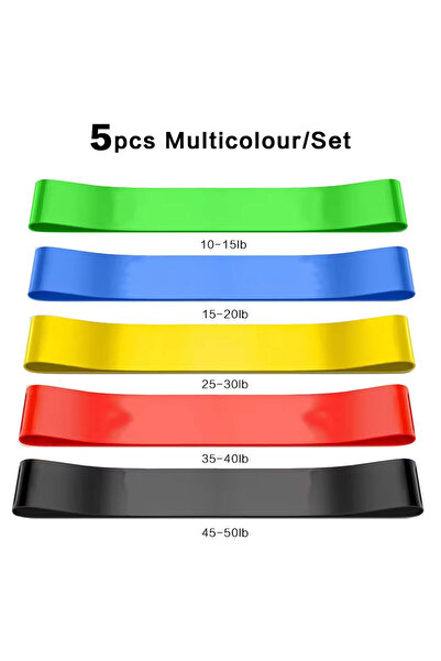 Choice 5 قطع من أربطة المقاومة متعددة الألوان للتمارين الرياضية، أربطة مطاطية...