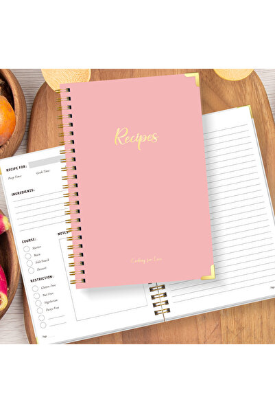 Choice A5 A5 Recipe Book,Spiral Cooking Journal with Ingredients,Directions,C...