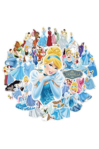 Choice QT-224 50pcs Cinderella‌ Graffiti Stickers Cute Ella Decorative Decals...