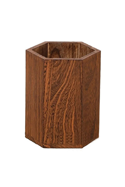 Choice حامل أقلام خشبي متعدد الوظائف، بتصميم INS، مناسب للتخزين المكتبي.