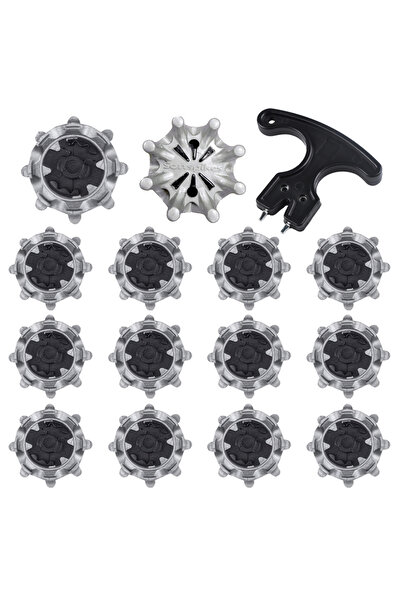 Choice مسامير أحذية جولف YZ رمادية وسوداء مقاس 14 - مسامير بديلة سريعة اللف لأنظمة بينج | متينة و