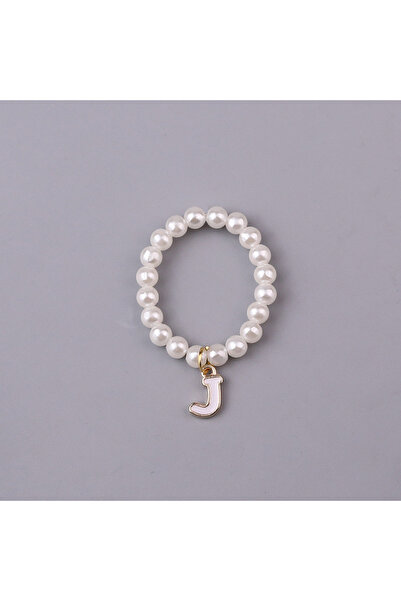 Miniso J For Mini Labubu Pendant Accessories Letter Pearl Necklace for 4.0 Labubu Pin for Love Series Doll.