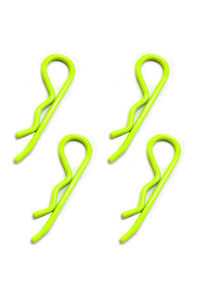 Choice 4 قطع من مشابك تثبيت هيكل سيارة RCXAZ RC باللون الأصفر والأخضر، مقاس 1...