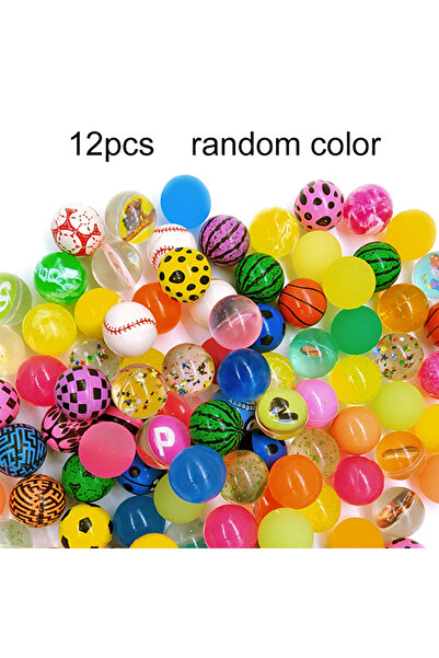 Choice 12PCS Bouncing Ball Children Elastic Balls Toys Jump Balls Float Ball Indoor Outdoor Fun Enterta...