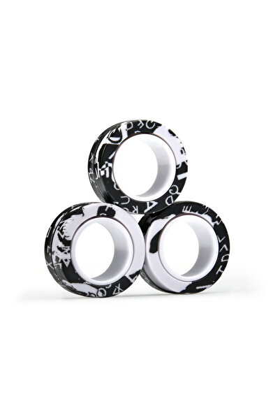 Choice مجموعة حلقات مغناطيسية ملونة من هيتويا، 3 قطع، لعبة لتخفيف التوتر، حلقات دوارة مغناطيسية للكبار