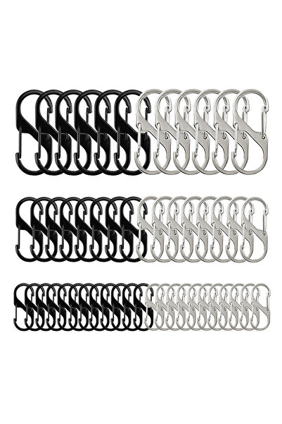 Choice6 18pcs-s-30mm Black 9/18 Pieces Double-Ended Zipper Clip Double-Line S...