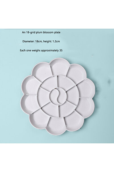 Choice4 white-1pc 18-tone Color Palette Plum Blossom Color Palette Large Thic...