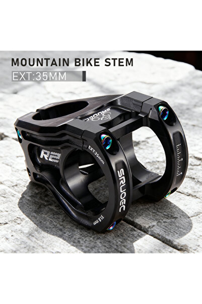 Choice جذع دراجة جبلية R2 أسود KRSEC Power Stem، طول الجسر 35 مم، جذع قصير، ز...