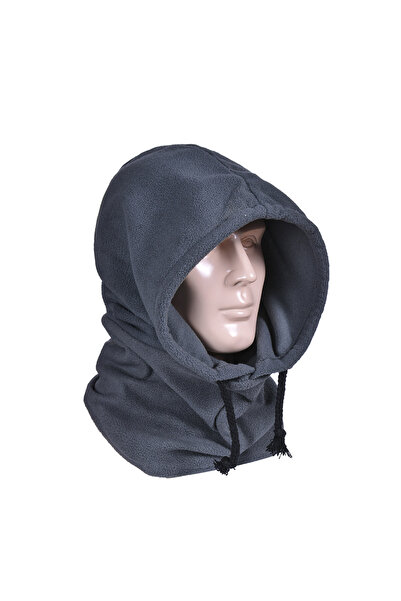 Choice قبعة شتوية رمادية دافئة من الصوف القطبي، مناسبة للأنشطة الخارجية وركوب...