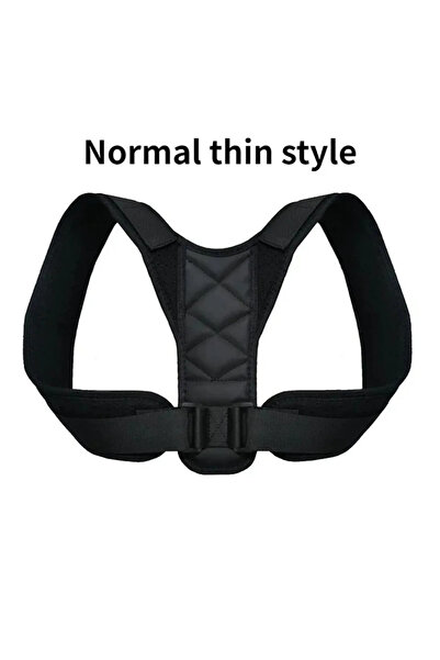 Choice حزام أسود قابل للتعديل لتصحيح وضعية الظهر والكتفين، يدعم عظمة الترقوة ...