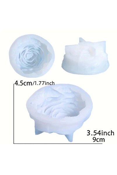 Choice قالب سيليكون لصنع شموع على شكل زهرة من شمع الصويا، قطعة واحدة، لصنع شم...