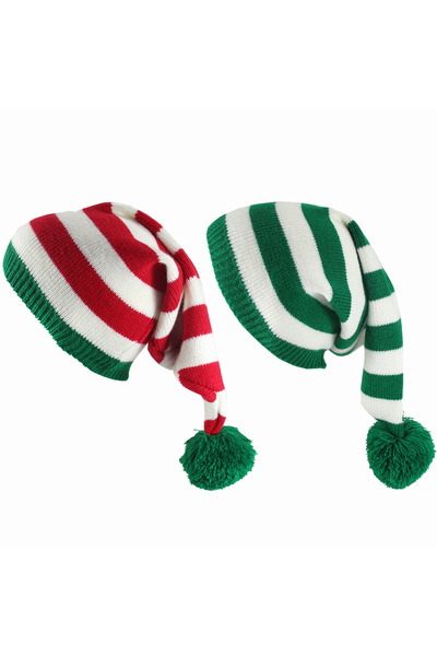 Choice6 Mix-C-2PCS Christmas Knitted Wool Hat Winter Thickened Warm Hat Hairb...