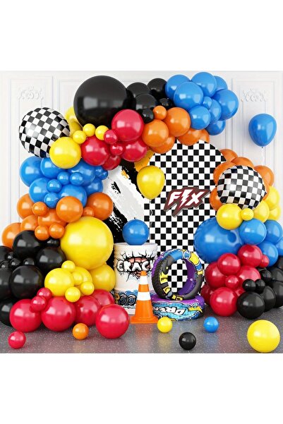 Choice بالونات أخرى من رقائق الألومنيوم بنمط علم متقلب باللون الأسود والأزرق ...