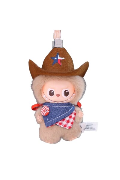 Choice طقم ملابس رعاة البقر بدون دمية 【4.0 قماش】 لبدلة رعاة البقر من لابوبو هارت كود، لعبة تلبيس ملابس الدمى 10 سم، قص