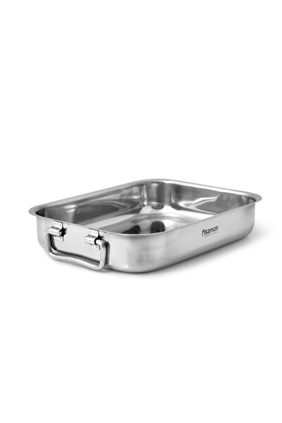 Fissman baking tray, 35x26x6cm, silver, stainless steel