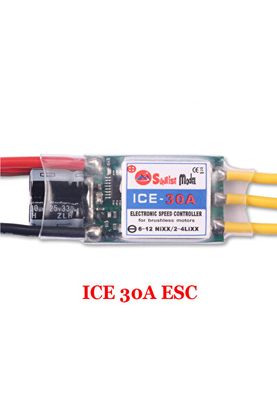 Choice وحدة تحكم إلكترونية ICE 30A من SunriseModel، طراز ICE 2-6S، بدون فرش، ...
